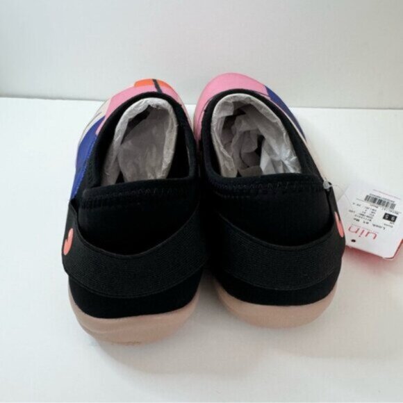 UIN Size 9.5 NWT Slip On Shoes Mesh Comfortable Loafers Look at me Black Mesh - Picture 5 of 11